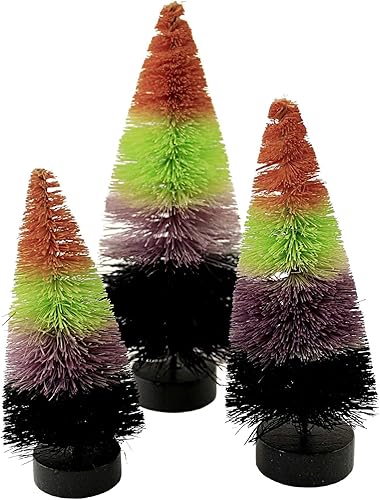 Bethany Lowe The Brighter Side - Árboles de Halloween, juego de 3