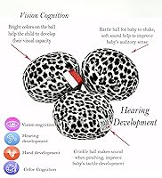 Vista 2 de Bolas de juguete de repuesto hechas a mano para Mamaroo 4moms swing bolas de juguete extraíbles con sonidos de sonajero arrugado