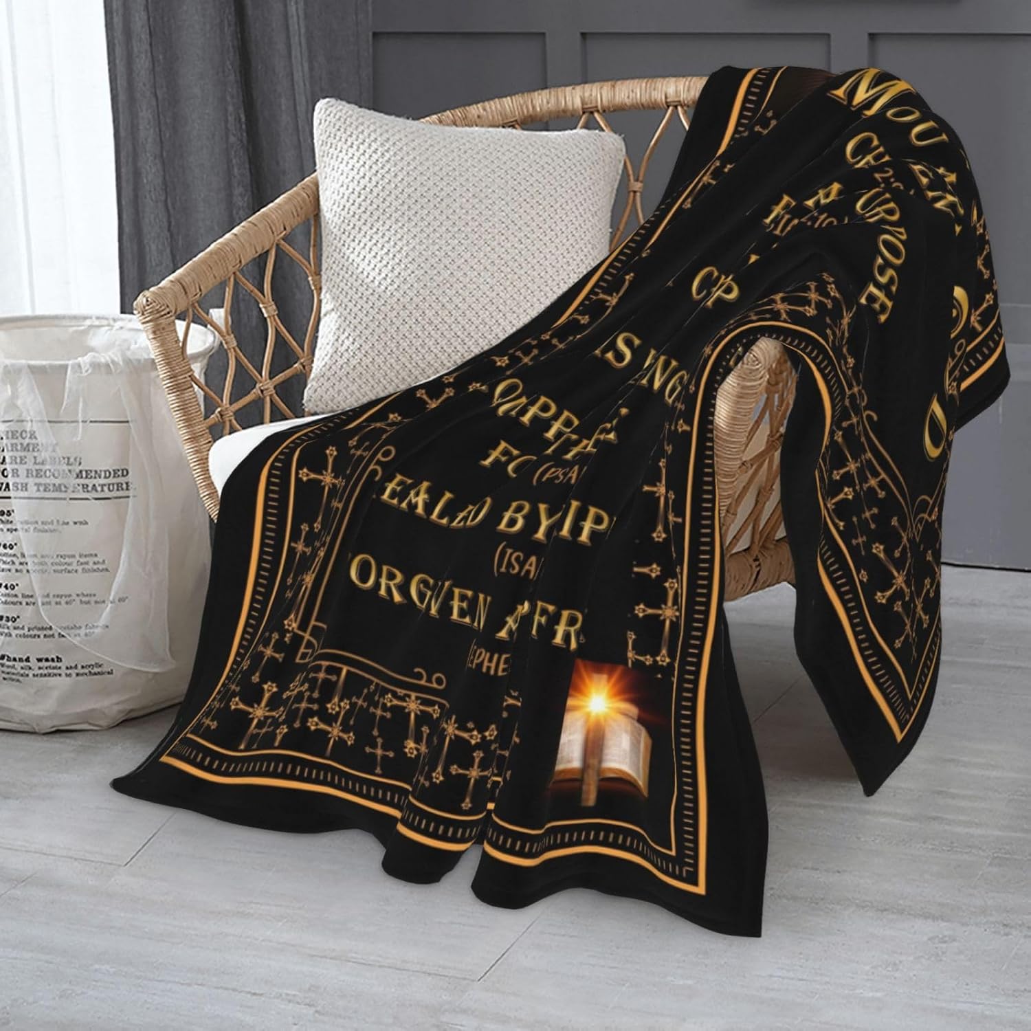 Christian Gifts for Men, Religious Gifts for Men Faith, Man of God Gift Blanket, Christian Blanket for Man 60"X 50", Spiritual Gift - Image 8
