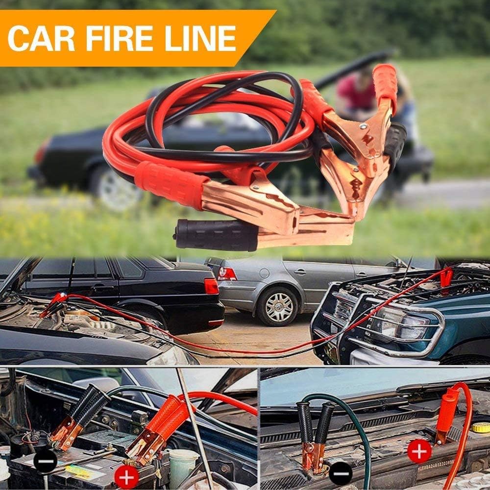 Sailnovo Car Emergency Kit, 76 in 1 Multifunctional Roadside Assistance Car Breakdown Kit with Jumper Cables, Tow Rope, Triangle, Flashlight, Safety Hammer, etc : Automotive