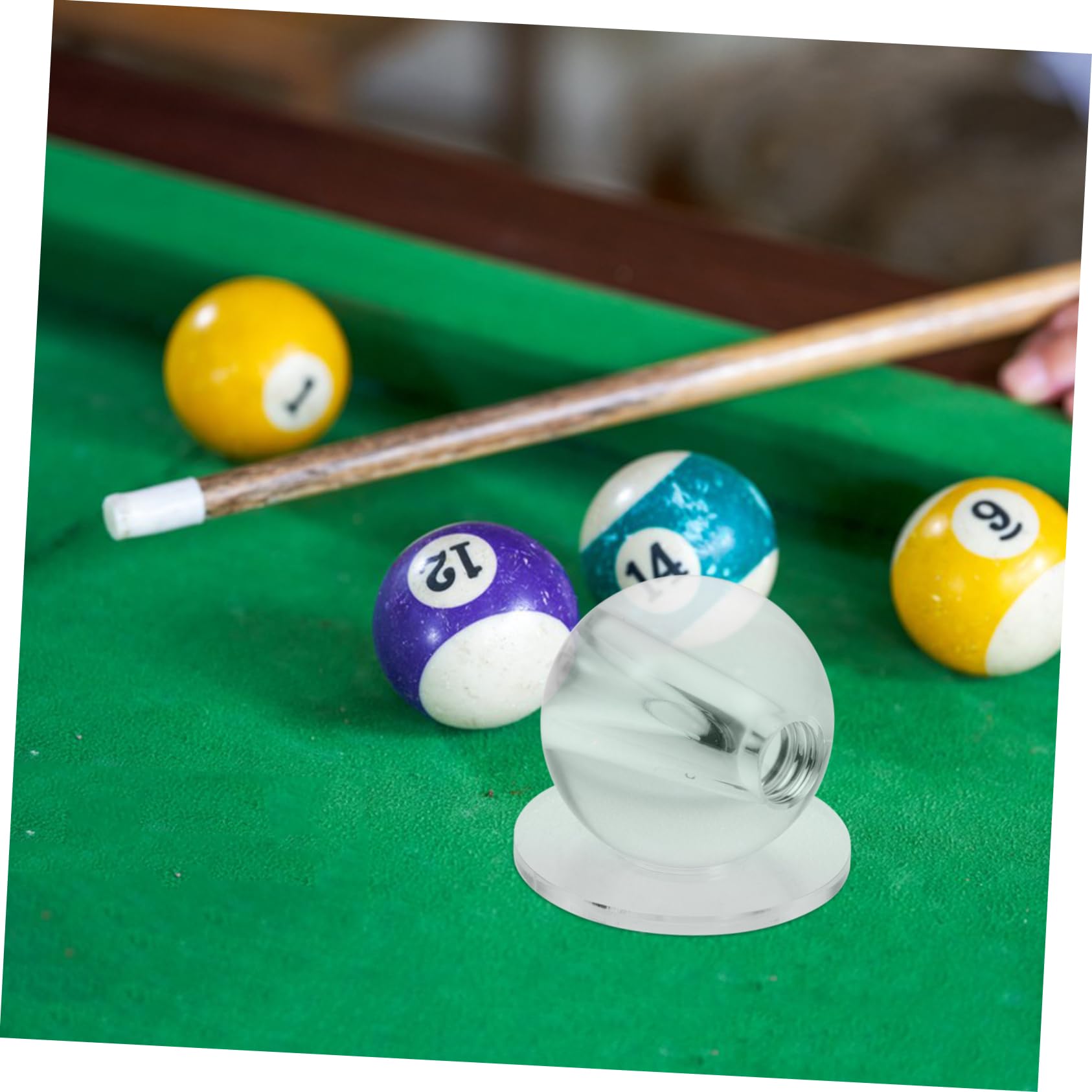 Didiseaon Bola de Billar Transparente de Entrenamiento para Snooker, Corrección de Golpes y Control de Potencia, Portátil y Ligera para Práctica