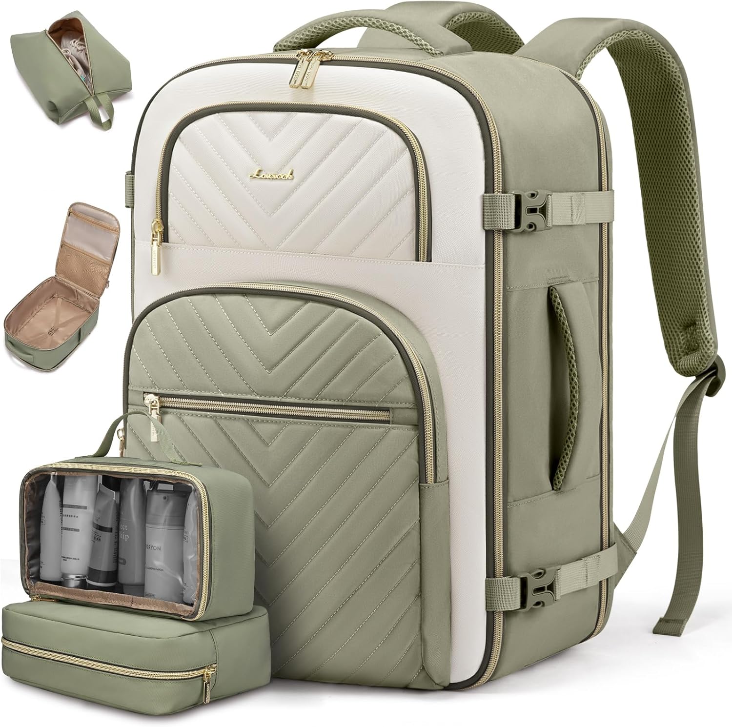 LOVEVOOK Travel Backpack Carry on Flight Approved 40L,Waterproof TSA Travel Essentials Personal Item Backpack for Women Men,Large Carry on Luggage Suitcase Travel Bag for Airplane with 3 Packing Cubes LOVEVOOK Travel Backpack Carry on Flight Approved 40L,Waterproof TSA Travel Essentials Personal Item Backpack for Women Men,Large Carry on Luggage Suitcase Travel Bag for Airplane with 3 Packing Cubes