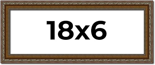 Miniatura 187 de Marco de fotos completo de madera dorada envejecida de 16 x 20 pulgadas con plexiglás acrílico UV, parte trasera de tablero de espuma y accesorios