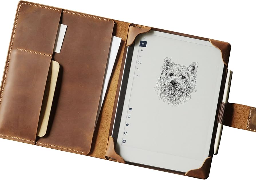 Amazon.com: Personalized Leather Folio for reMarkable 2 with Pen