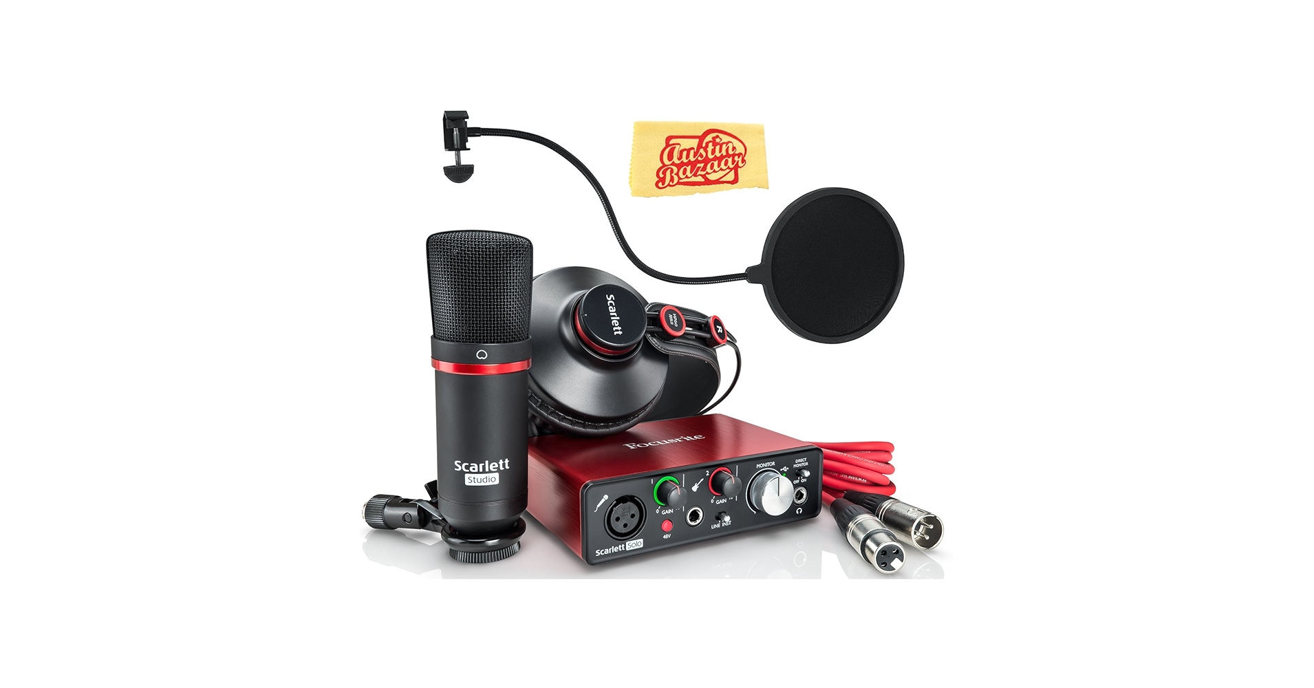 Focusrite Scarlett Solo USBオーディオインターフェース Focusrite Scarlett Solo Audio Interface & Cables | IDJNOW