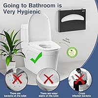 Vista 4 de Dispensador de fundas de asiento de inodoro, para montaje en pared, 250 unidades, capacidad de 1/2 pliegue, con llave para edificio de oficinas