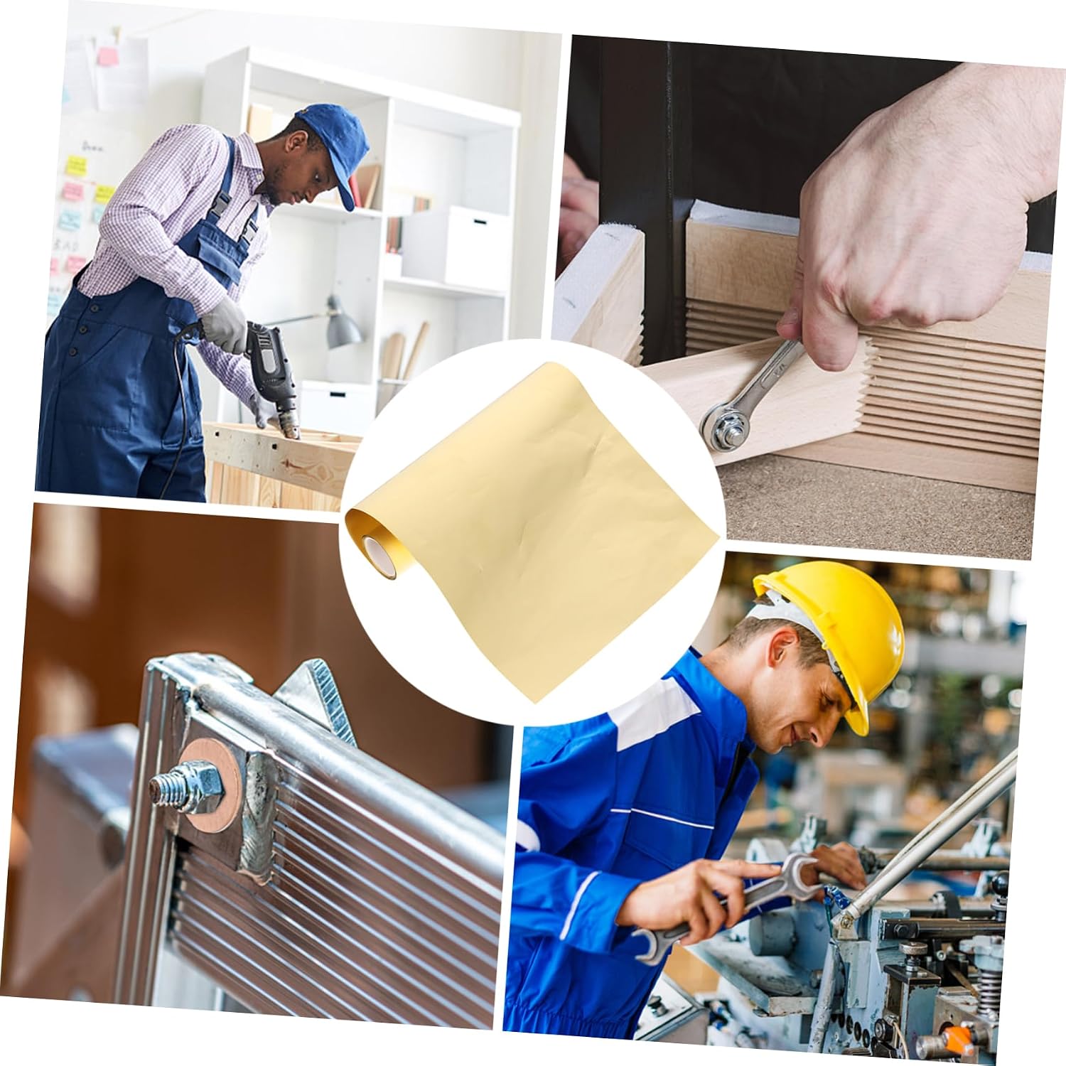 VALICLUD 1 Roll Brass Foil Sheet High Hardness Brass Metal for DIY Projects and Crafts Easy to Cut Safe Surface Lightweight and Portable for Precision Machining and Electrical Applications