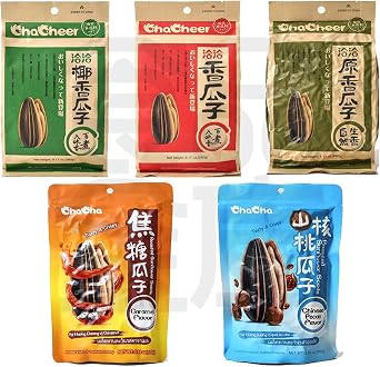 Food Vault Sunflower Seeds5 Varieties of Chia Seeds"Original Fragrant Seeds", "Fragrant Seeds", "Coconut Fragrant Seeds", "Caramel Seeds", "Mountain Walnut Seeds" Chinese Nuts 5 Pieces
