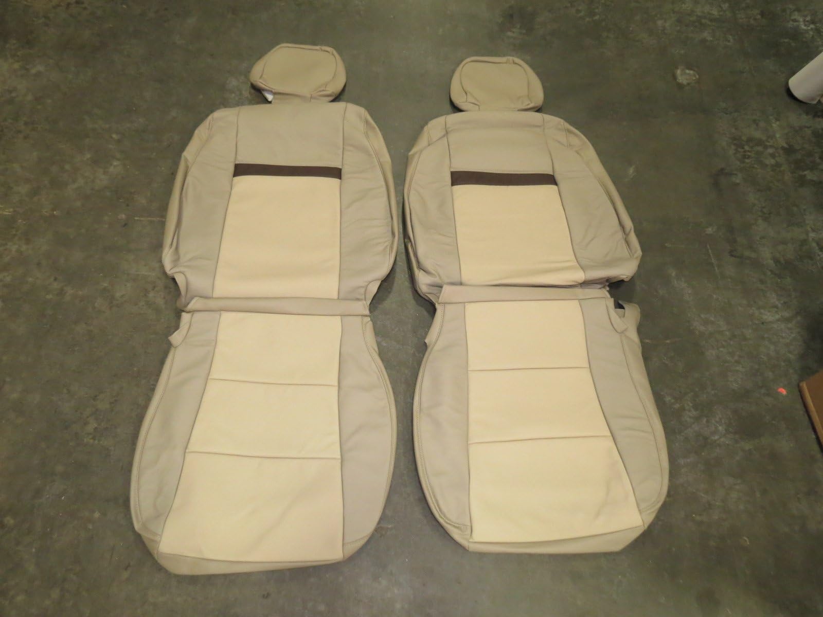 Camry LE/XLE/LE Hybrid/XLE Hybrid 2012-2014, Factory Leather Interior replacement Seat Cover Upholstery Kit