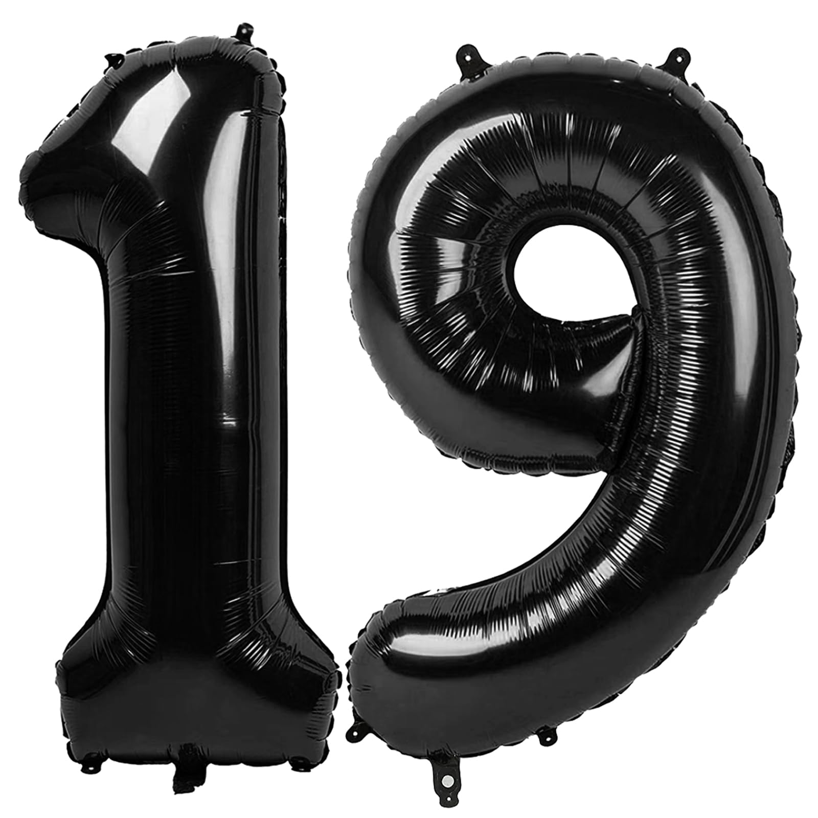 Photo 1 of KEXINGTUO Black Number 19 Balloon, 40 Inch