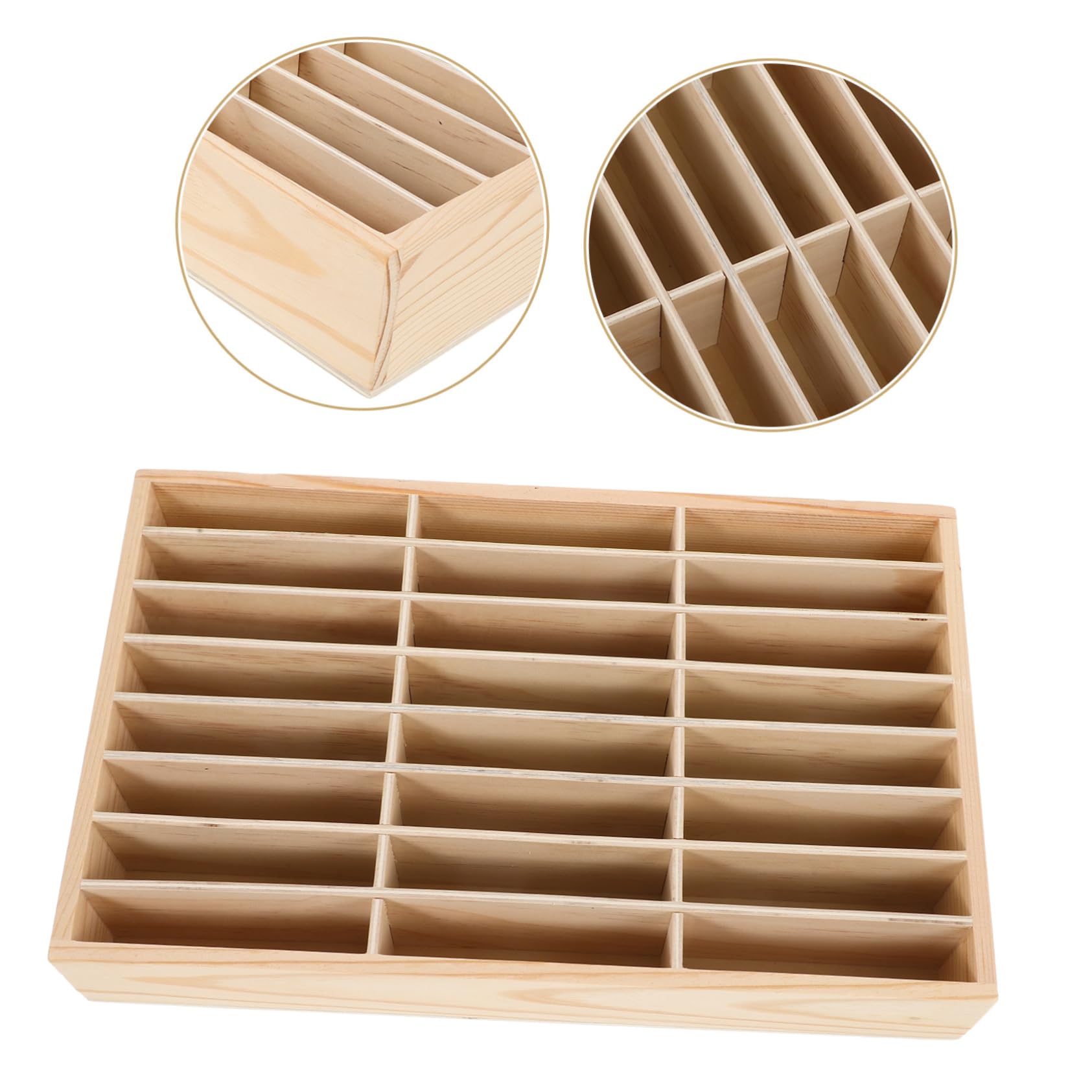 Organizer da Scrivania in Legno Griglie per Porta Cellulare e Accessori Scrivania Ufficio, Decor Festa Scuola per Ufficio e Laboratorio Riparazioni