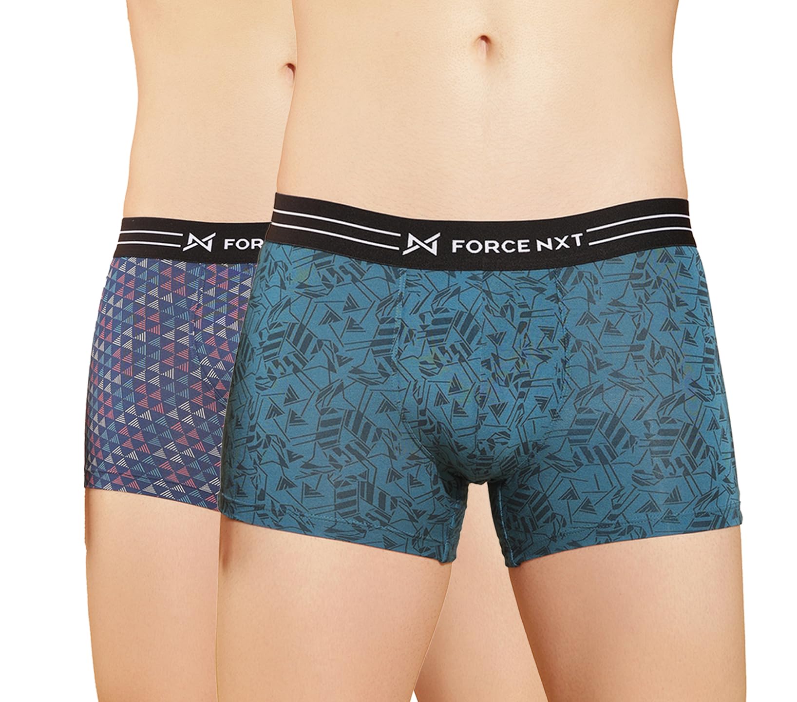 force nxt Ultrasoft Micromodal Four Way Stretch Mens Pack of 2 Printed Trunk Multicolour-picture-45