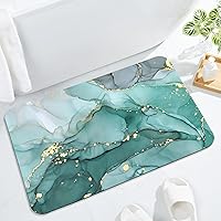 Vista 8 de Gibelle Alfombra de baño súper absorbente, de secado rápido, delgada, para debajo de la puerta, antideslizante, parte trasera de goma, para frente