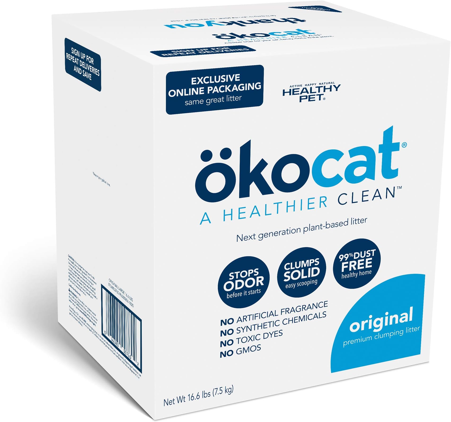 okocat Natural Wood Cat Litter, Long Hair Breeds Pet