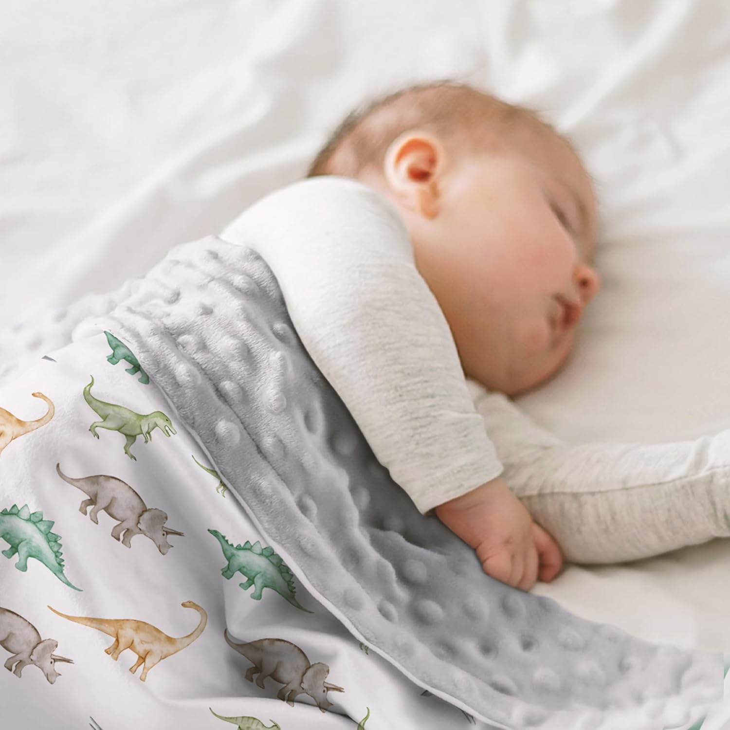 Dinosaurs Blanket for Boys - 30 x 40 Minky Kid Blankets Gift for Kids on Christmas Birthday - Image 7