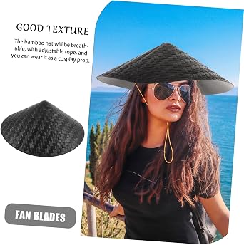 Samurai Cosplay Cap Wedding Hat Bucket Straw Hat Asian Straw Hat Japanese Cone Hat Bamboo