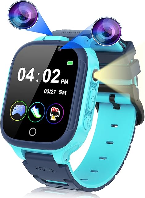 Kesasohe Kids Smart Watch, 24 Games Smart Watch Toys for kids Toys with 2 Cameras Video Pedometer Step Count MP3 Player Music Watch Boys Girls Children 3-12Y Christmas Birthday Gifts