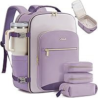 Vista 22 de LOVEVOOK Mochila de viaje para llevar a bordo, Mochilas de viaje