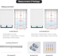 Vista 6 de Mini persianas sin cordón, mini persianas horizontales de aluminio con filtro de luz, persianas de privacidad para ventanas, fáciles de instalar