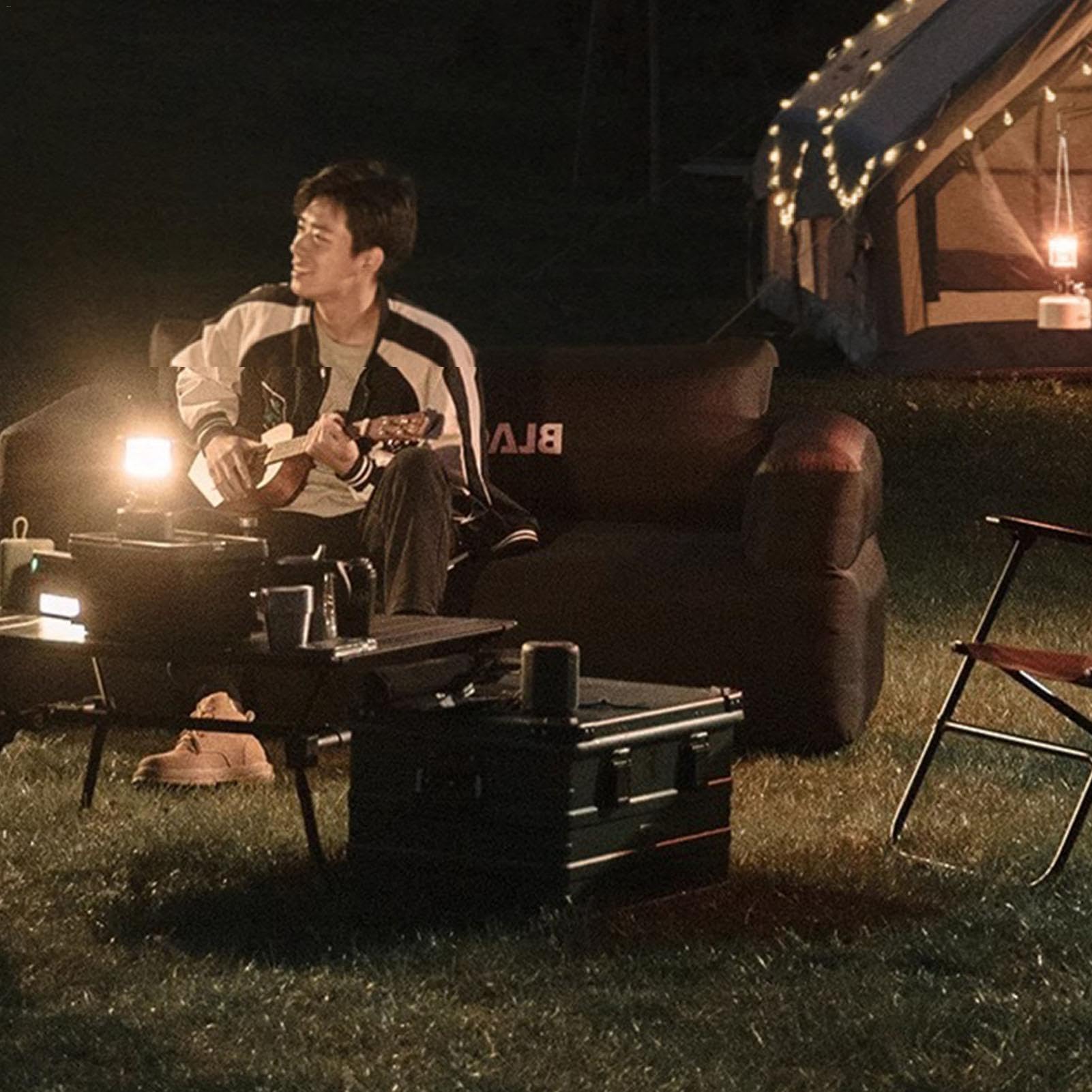 Luz de campamento de ambiente al aire libre | Lámpara de emergencia | Linterna LED vintage, durabilidad compacta, estilo retro, linterna LED de camping de 6 W, impermeable, sensor de soplado simulado, | Linterna LED vintage, durabilidad compacta, estilo r