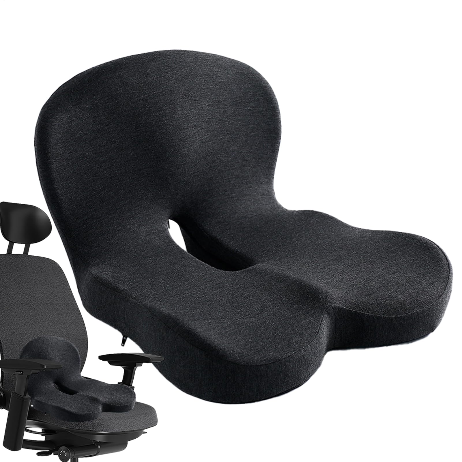 Cuscino Sedile Schiuma Memory Un Pezzo con Schienale Integrato
