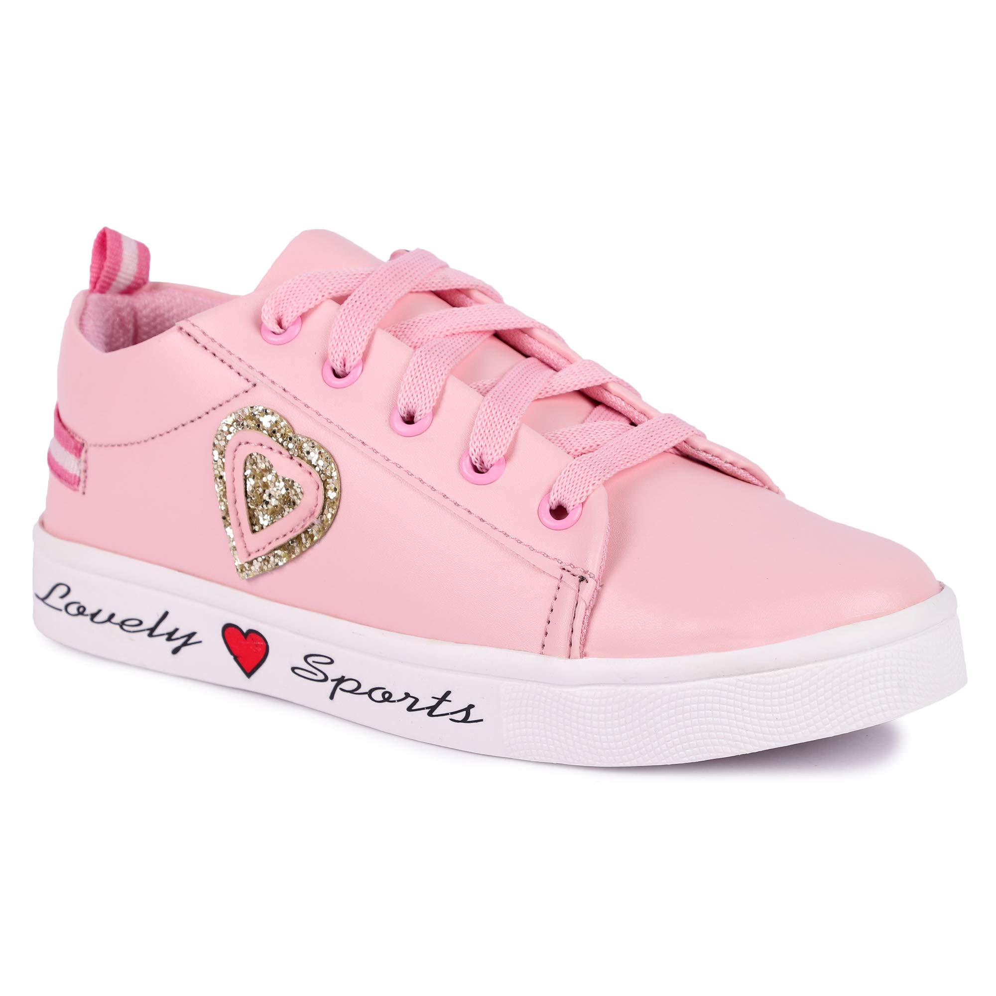 Longwalk Women Casual Heart Sneakers Shoes Pink (B085TM1Y91) Amazon Price History, Amazon Price Tracker