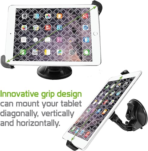 Miniatura 6 de Soporte para tablet, tablero, parabrisas con ventosa extra grande para iPad Pro iPad mini Air Samsung Galaxy Tab 8 7 6 Amazon Fire HD, soporta