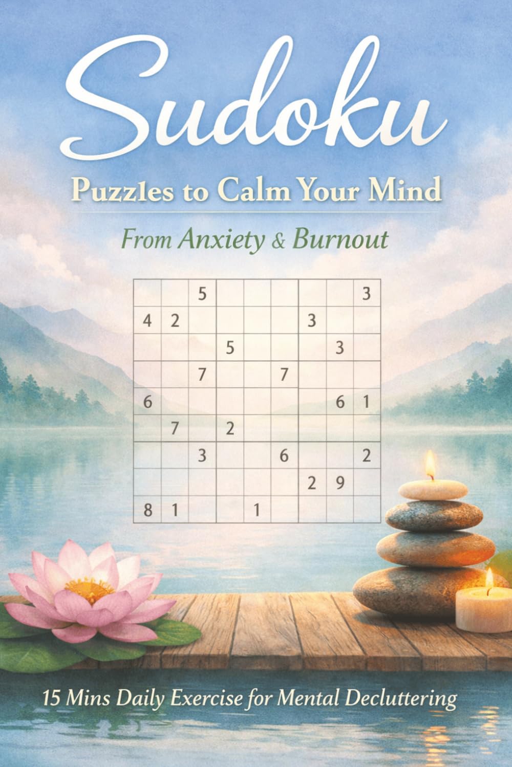 Sudoku Puzzles to Calm Your Mind: Sudoku Puzzles | Calm your mind from Anxiety and Burnout | 110 Pages | 50+ puzzles | Solutions included
