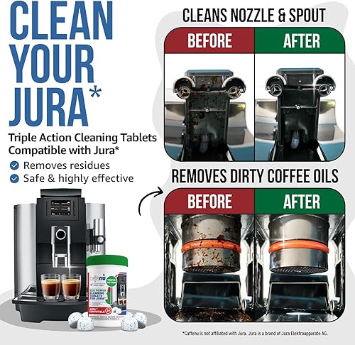 Miniatura 2 de Tabletas de limpieza compatibles con Jura. Limpieza de 30 tabletas. Tabletas de limpieza de café. Limpia partes internas, portafiltro, áreas