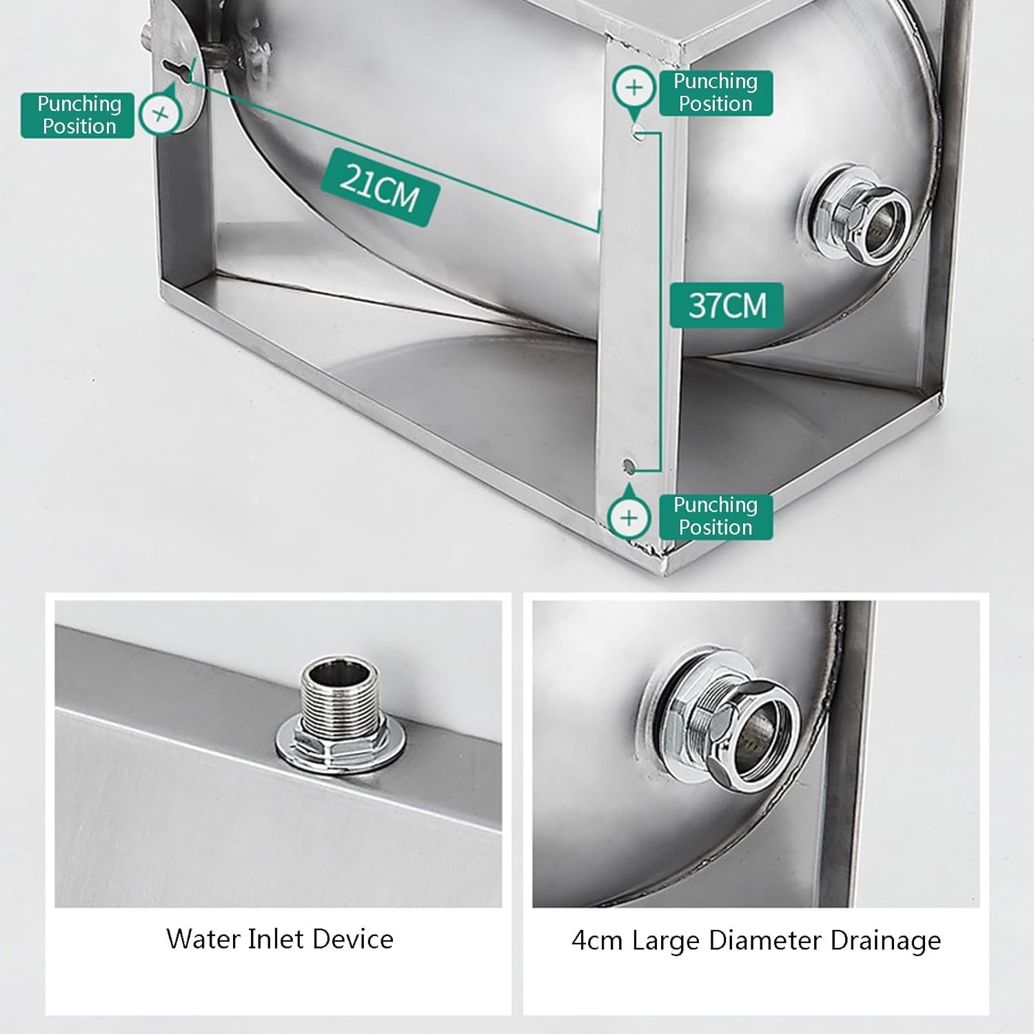 Urinario de inducción de acero inoxidable para hombres, inodoro público, cerámica sanitaria, orinal de descarga para familias, hoteles, escuelas, solución de baño de alta eficiencia, diseño fácil de