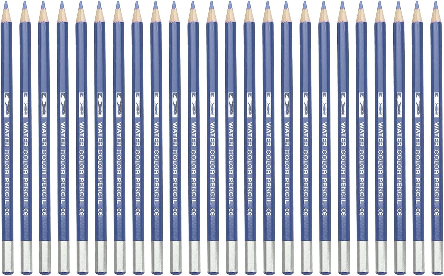 PATIKIL Watercolor Pencil, 24Pcs Water Soluble Pencils for Blending, Coloring, Sketch Drawing, Painting, Ocean Blue