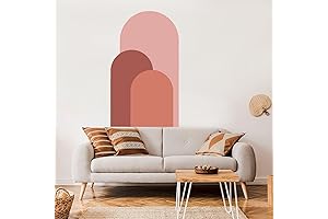 Large Boho Arch Wall Decal: A Vibrant Embrace for Your Girl's Room
