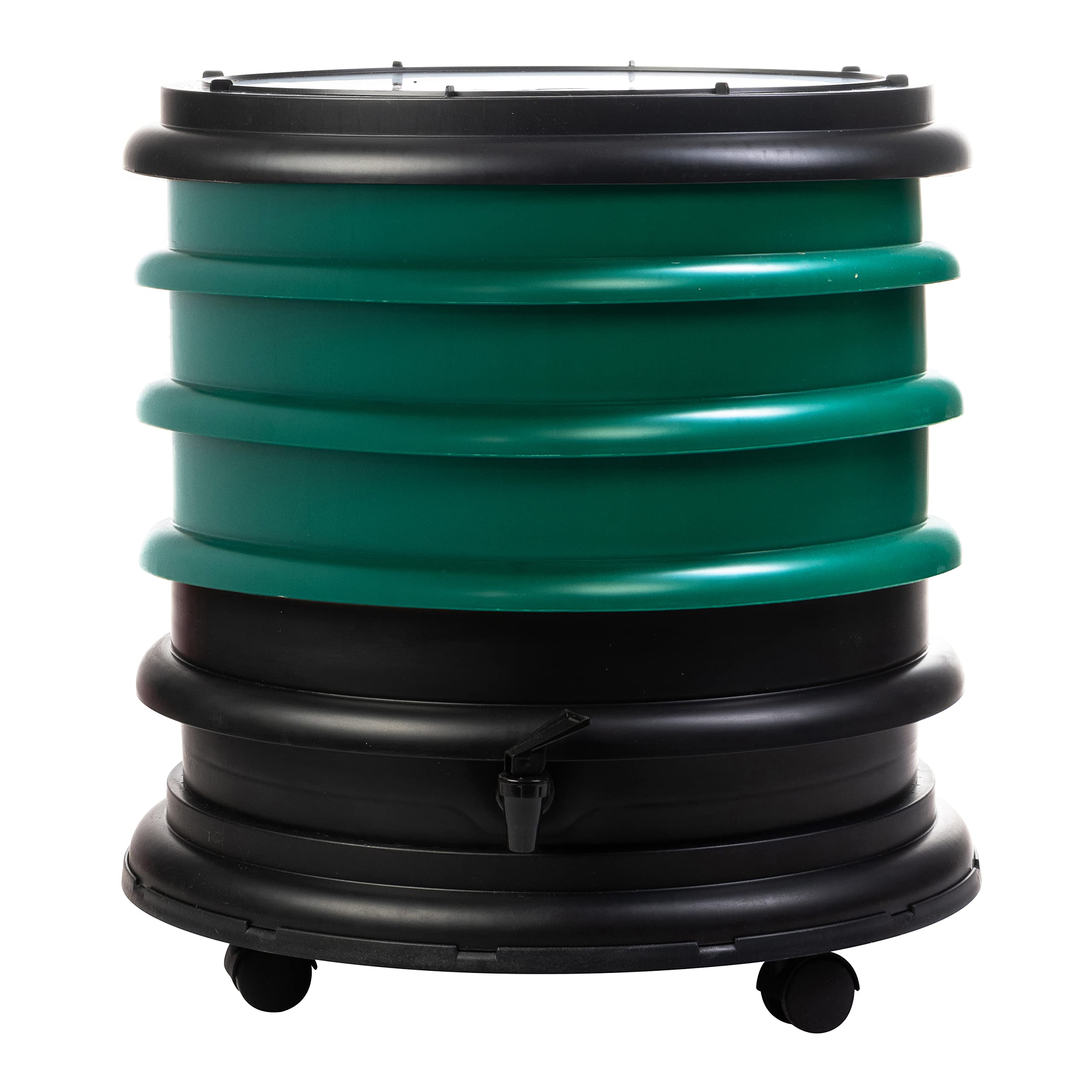 Wormbox Dark Green | Wormery Worm Farm Composter 3 Trays | 48 Liters | Organic Waste Compost, Make Your Worm Castings