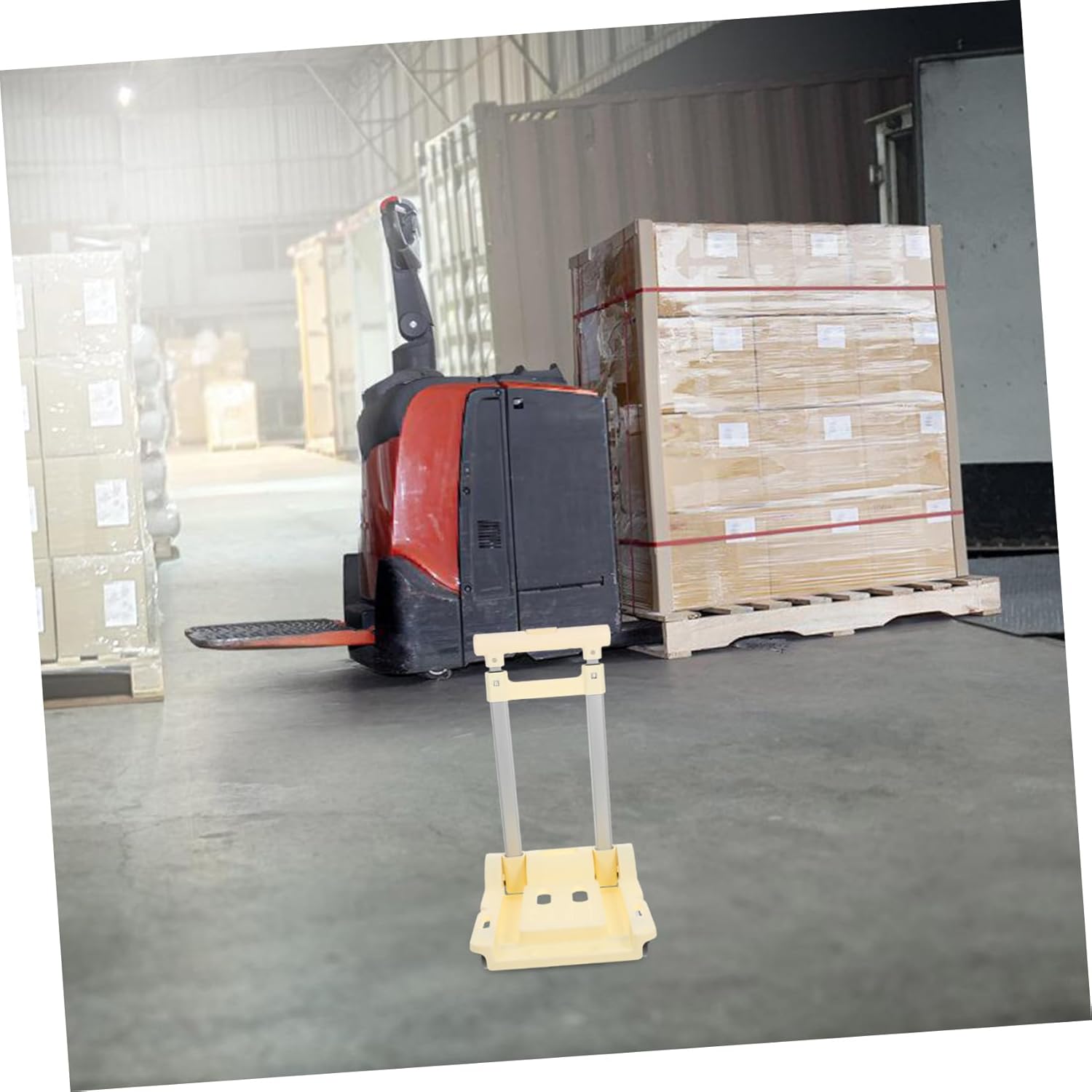Healifty Collapsible Luggage Cart Folding Wheels Multi-Function Utility Dolly for Travel Shopping Airport Hotel