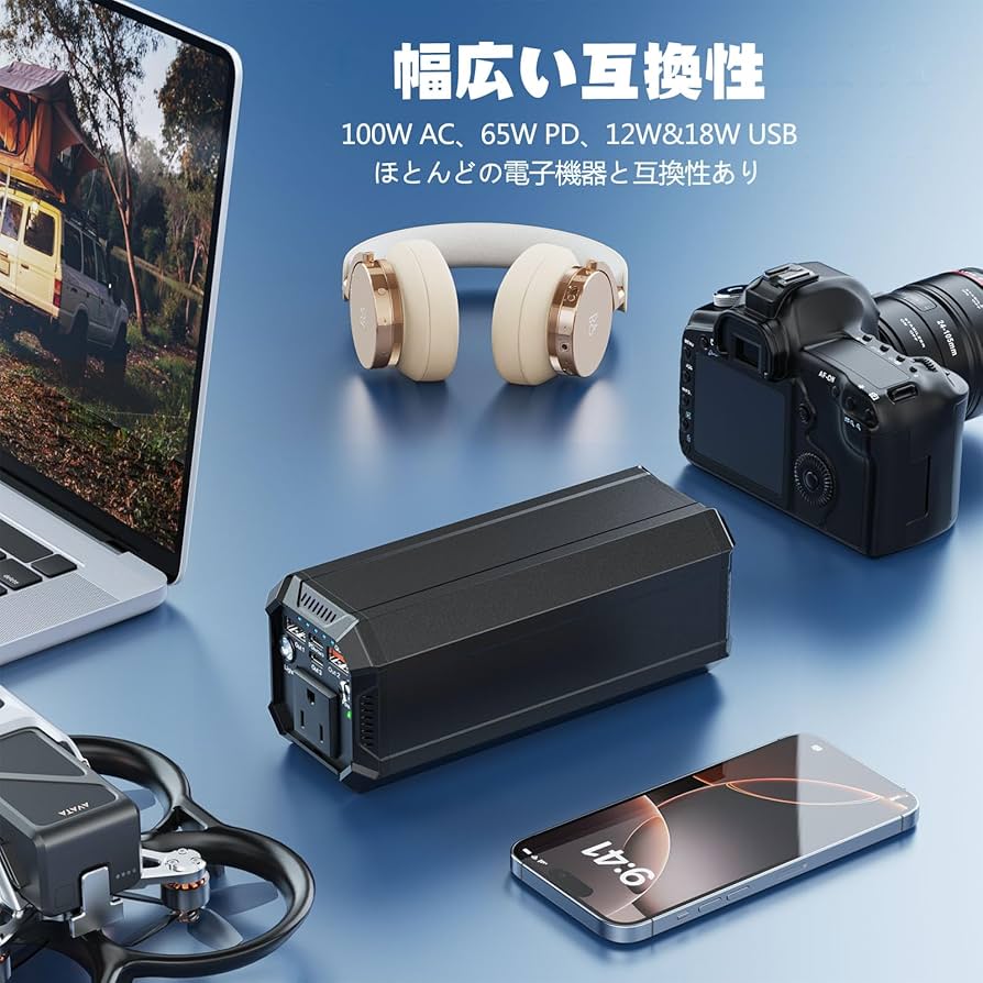 【美品・最終値下げ】EWEMOSI ポータブル電源 AC対応 モバイルバッテリー Amazon | EWEMOSI ポータブル電源 AC出力対応 モバイル