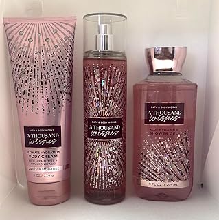 A Thousand Wishes Body Care Set. Shower Gel 10 Fl Oz, Fine Fragrance Mist 8 Fl Oz and Body Cream 8 Fl Oz