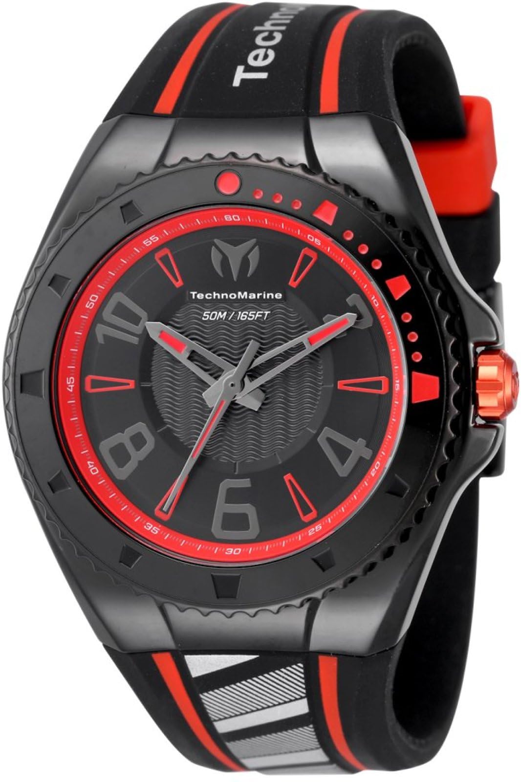 Technomarine Racing Legends TM-525015 Reloj para Hombre - Movimiento de Cuarzo - Acero Inoxidable con Esfera Negra - 44 mm