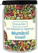 Tummy Pops | Mumbai Saunf Mix - 90gm Jar | After Meal Digestives Mukhwas Mouth Fresheners, Handmade & Sun-Dried Sweet Saunf Mouth Fresheners | Fennel Seeds Saunf Mukhwas