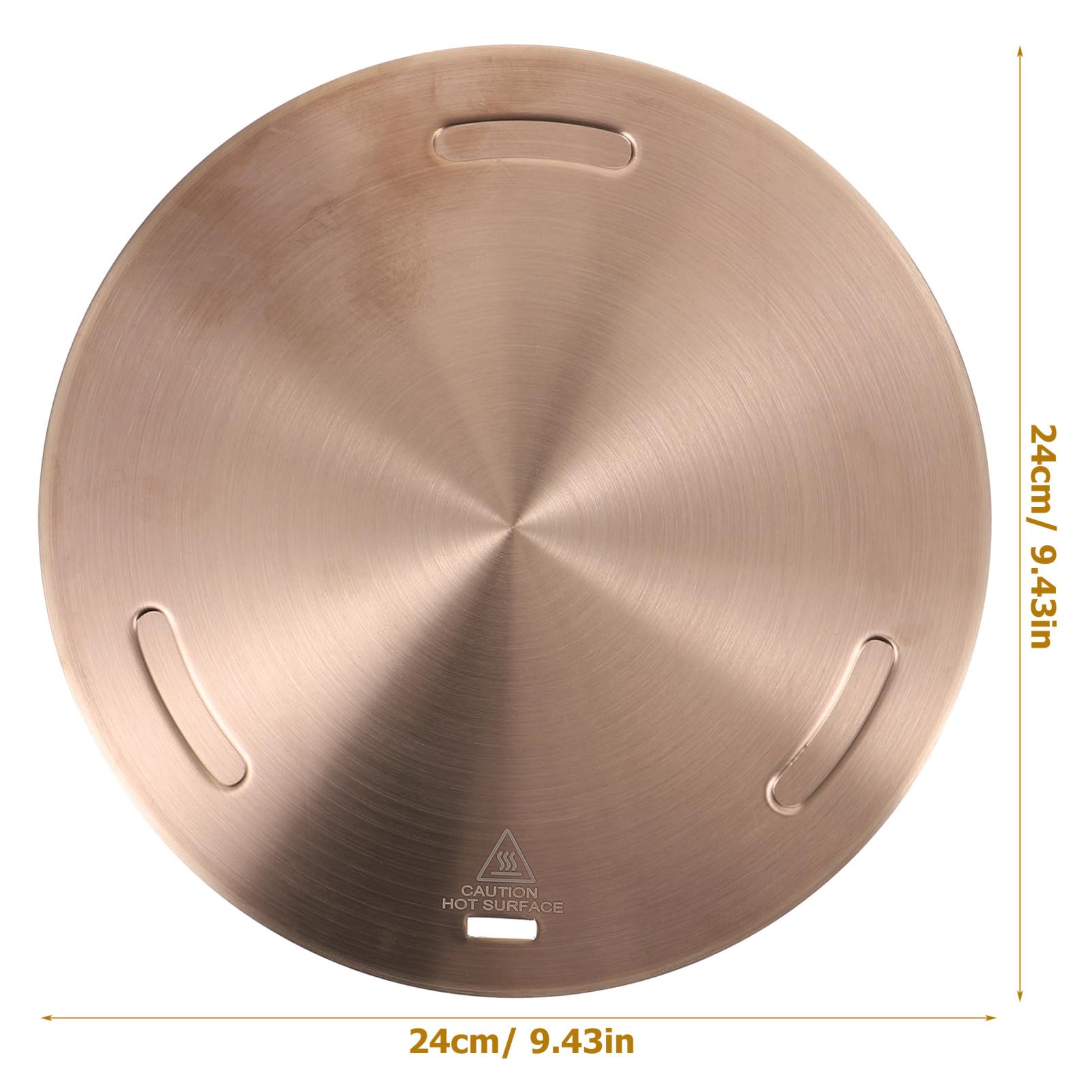 DECHOUS Diffusore di Calore per Piano Induzione, Piastra Adattatore in Acciaio Inox e Lega di Alluminio, per Cucina e Cottura Uniforme