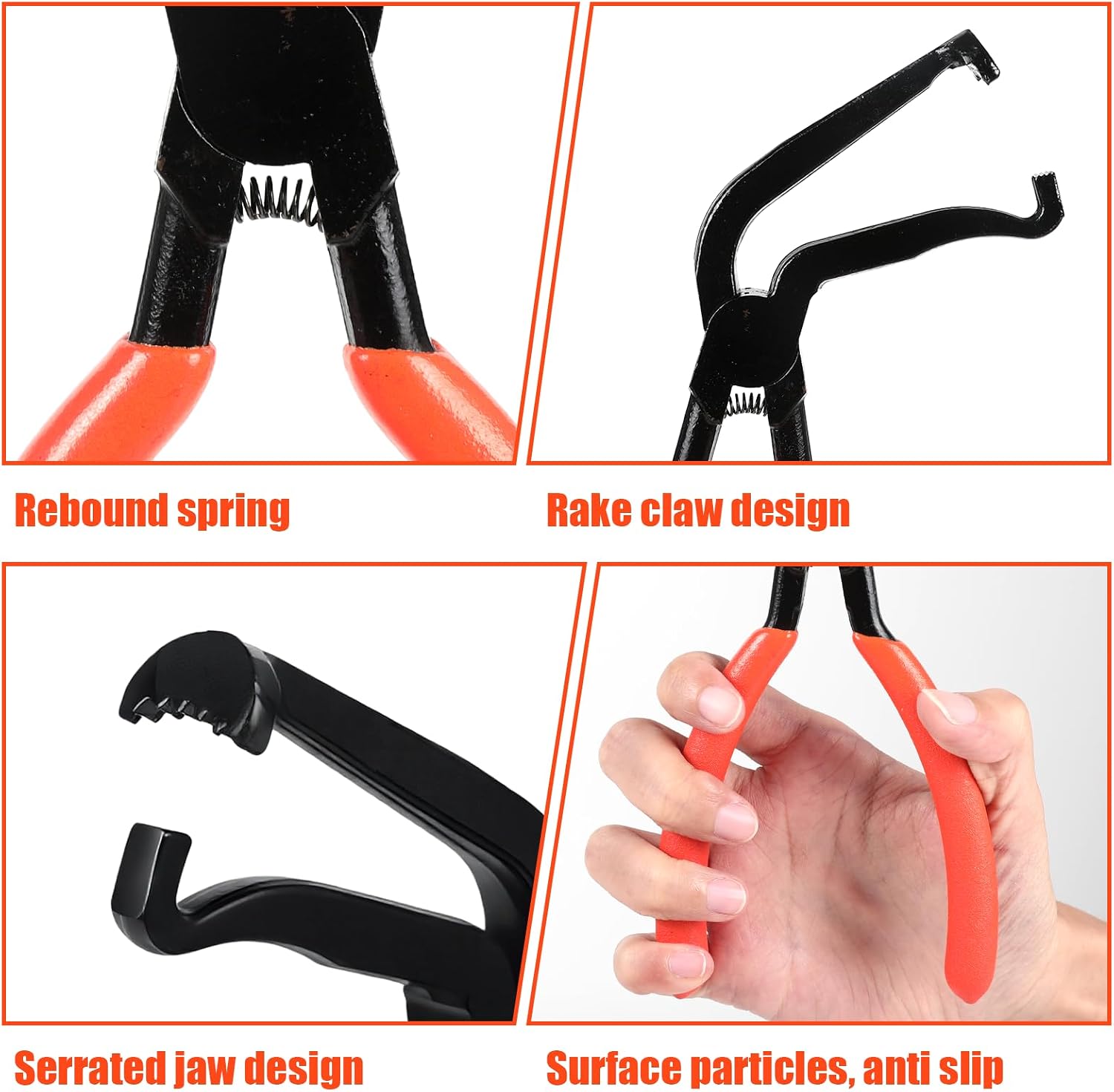 5 Pieces Electrical Disconnect Pliers and Connector Pliers Set, Automotive Electrical Tools with Terminal Removal Tool Kit for Car Truck Electrical Repair