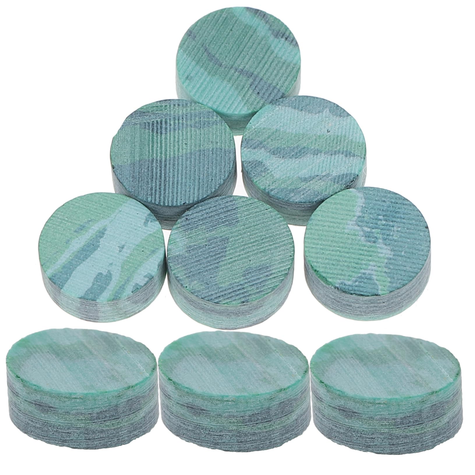 GOOHOCHY 10Pcs Dark Green Abalone Inlay Dots for Guitar Ukulele Mandolin High Grade Shell Fingerboard Material Durable Shape for Accurate Fretboard Decoration