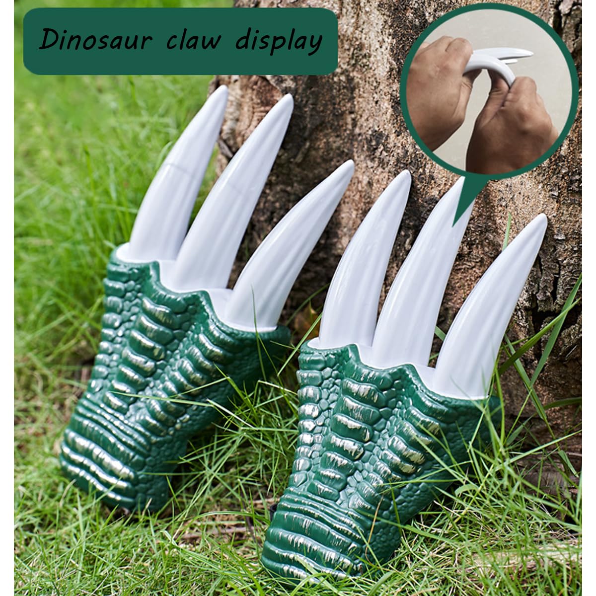 Giocattoli artiglio dinosauro, un paio di guanti artiglio Velociraptor, può essere utilizzato come gioco di ruolo, accessori per feste, regali per bambini oltre 6 anni e adulti