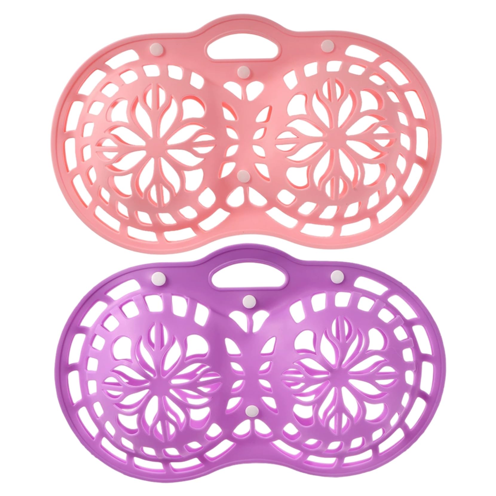 Ginwrek Silicone Bra Washing Bag Bra Bags for Laundry, Silicone Washing Bag Set of 2 for Gentle Protection, Machine Wash Lingerie Protector