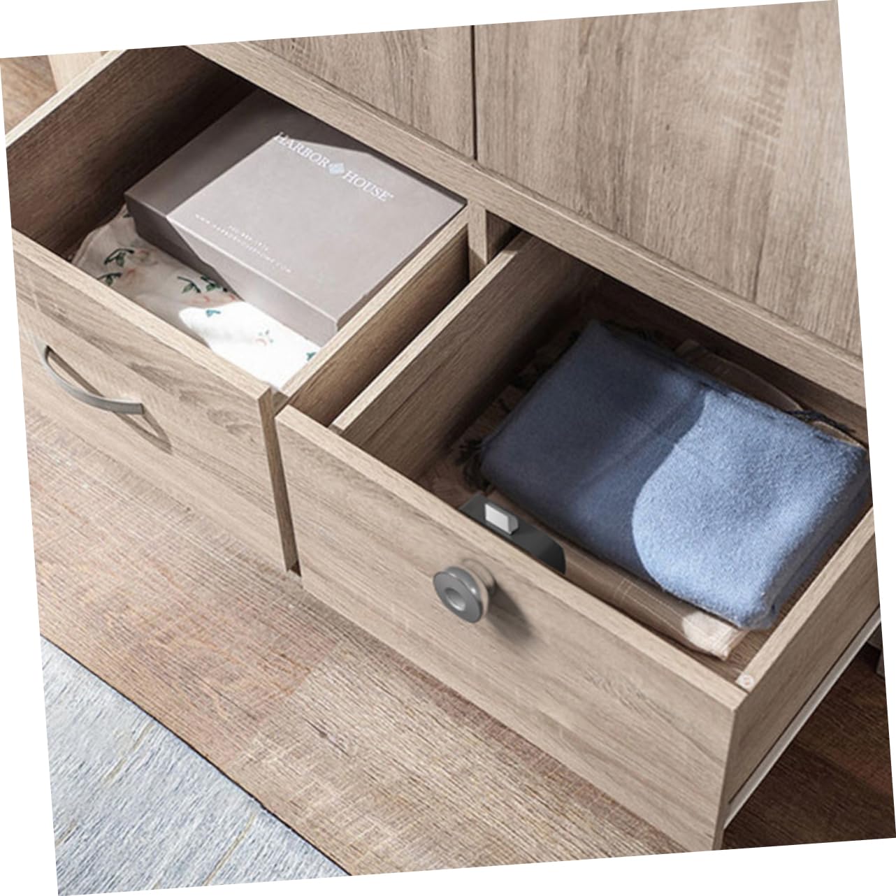 OSALADI 1pieza Cerradura De Drawer Inteligente Usb Recargable Huella Dactilar Seguridad Para Oficina y Hogar Material Durabilidad Consumo Energético