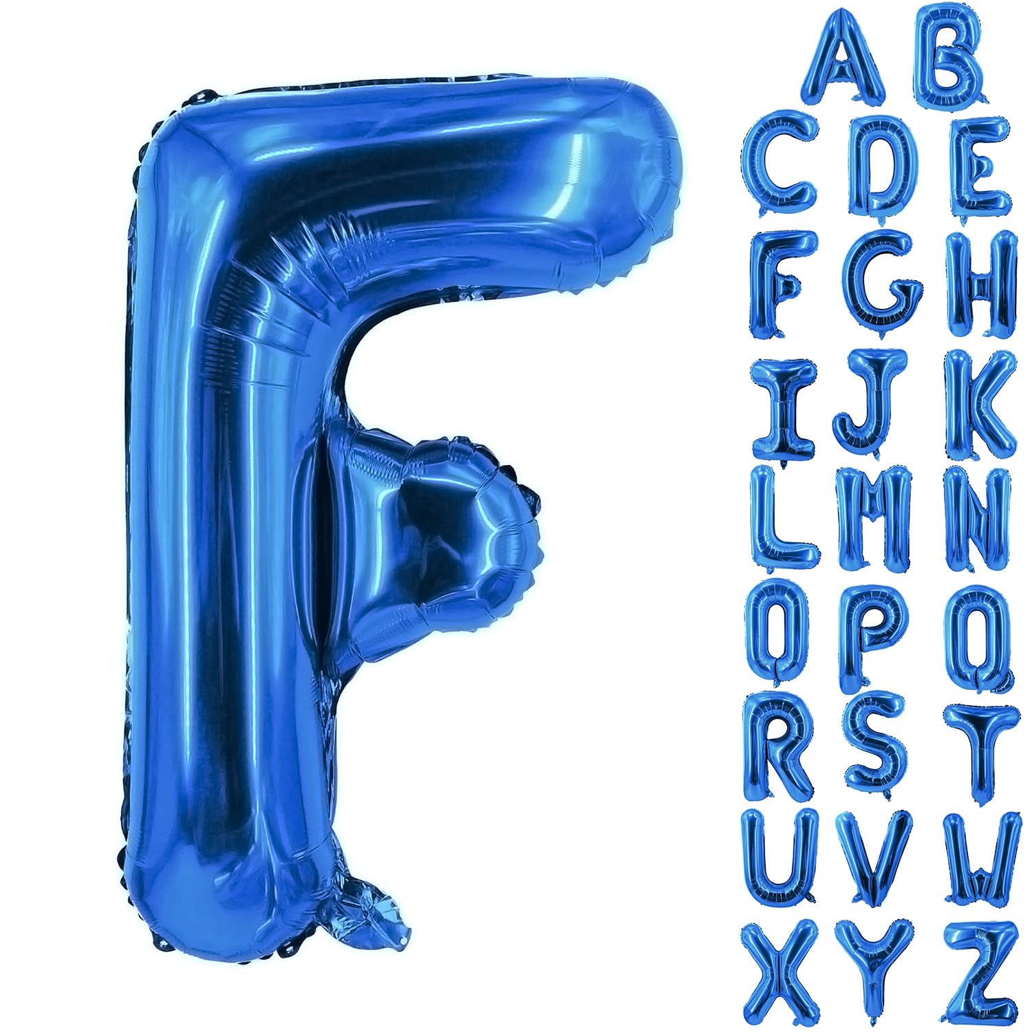 Letter Balloons 40 Inch Blue Giant Alphabet Balloons Letter F