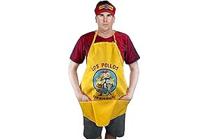ANGIEHAIE Pollos Hermanos Apron Cap Set Moth Heisenberg Breaking Bad Costume Set Cookwear