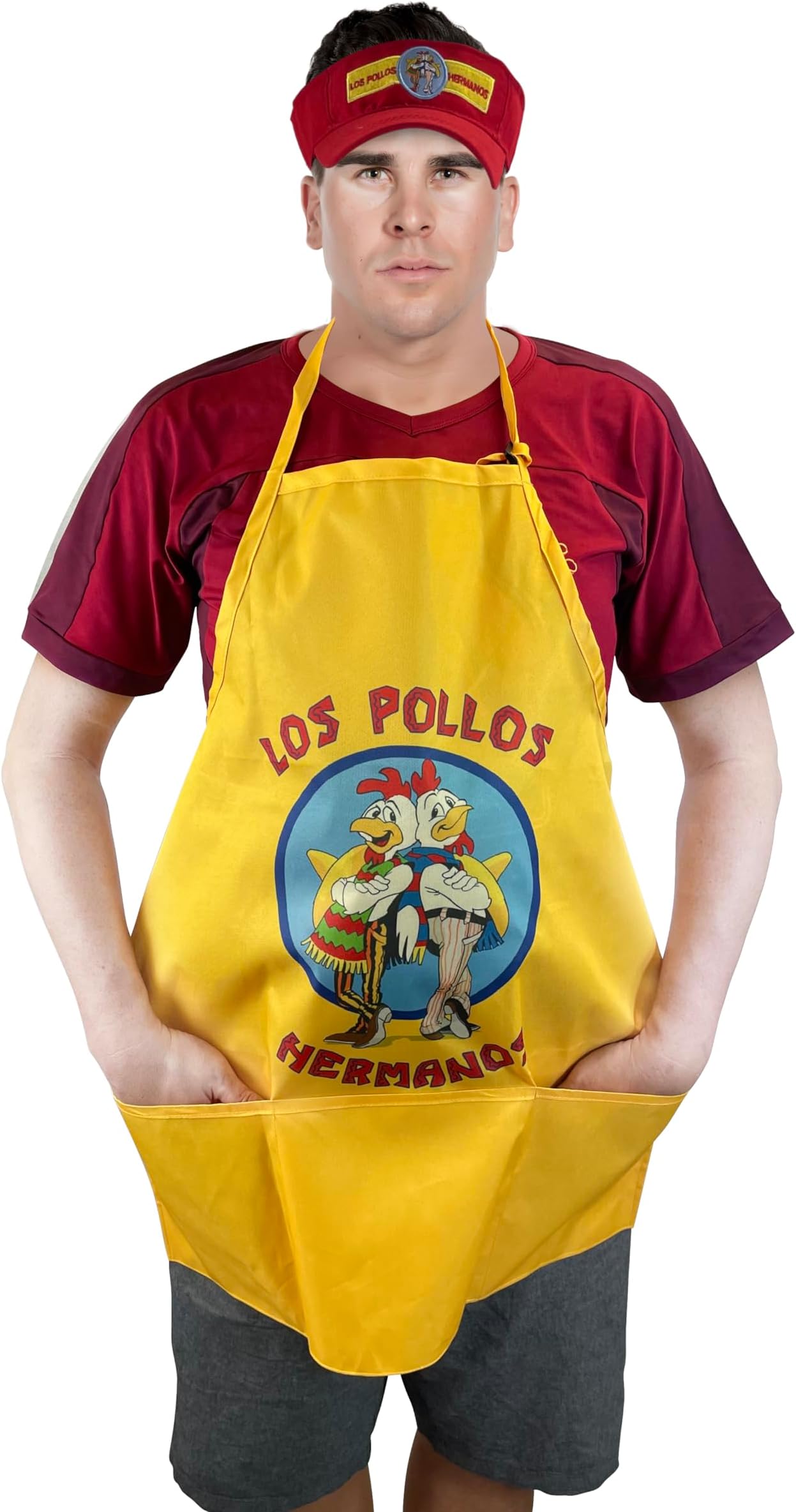 ANGIEHAIE Pollos Hermanos Apron Cap Set Moth Heisenberg Breaking Bad