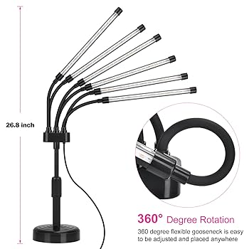 Amazon.com: Grow Lights for Indoor Plants, Six Head Plant