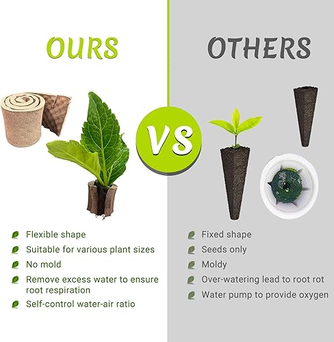 Miniatura 3 de 6 cápsulas hidropónicas, esponja hidropónica compatible con varios sistemas de plantación Aero-Garden, esponja de repuesto para crecimiento de