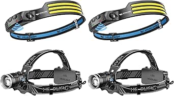 Torcia Frontale Ricaricabile Smiling Shark - 6 LED, Impermeabile, Per Campeggio E Outdoor - Foto 14